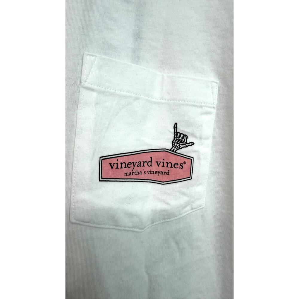 Vineyard Vines Long Sleeve Pocket T-Shirt - Coffin Graphic Size Large NWT - Picture 2 of 5